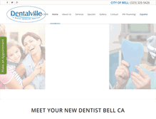 Tablet Screenshot of belldentistca.com